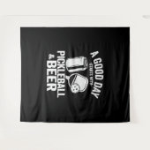 Een goede dag begint met Pickleball & Coffee Funny Wandkleed (Voorkant (horizontaal))