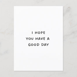 Een goede dag briefkaart