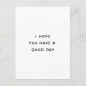 Een goede dag briefkaart (Voorkant)