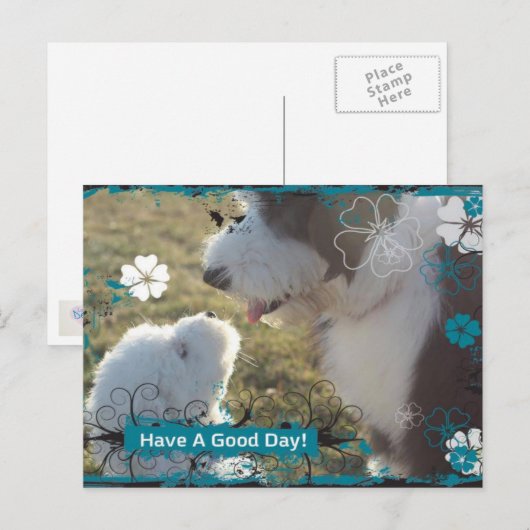 Een goede dag! briefkaart (Voorkant / Achterkant)