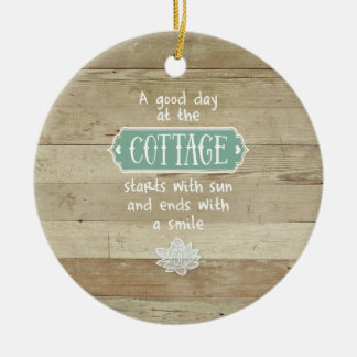 Een goede dag in de Cottage Keramisch Ornament