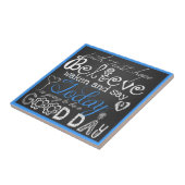 Een goede dag Inspirerend krijtplank Tegeltje (Zijkant)