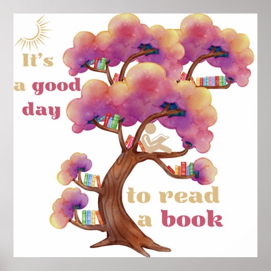 Een goede dag om een boek te lezen poster (Voorkant)