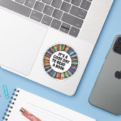 Een goede dag om een boek te lezen sticker (Laptop met iPhone)