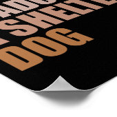 Een goede dag om een reddingshond te adopteren poster (Hoek)