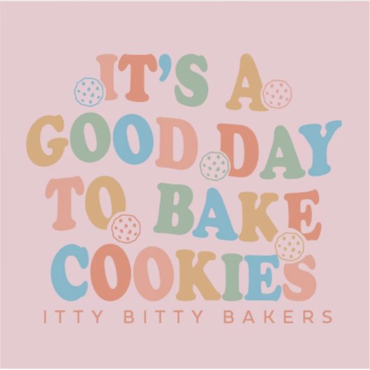 Een goede dag om koekjes te bakken sticker (Voorkant)