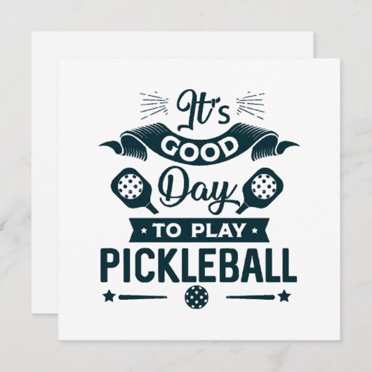 Een goede dag om Pickleball te spelen (Voorkant / Achterkant)