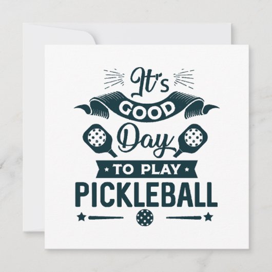 Een goede dag om Pickleball te spelen (Voorkant)