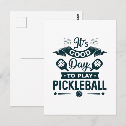 Een goede dag om Pickleball te spelen Briefkaart (Voorkant / Achterkant)