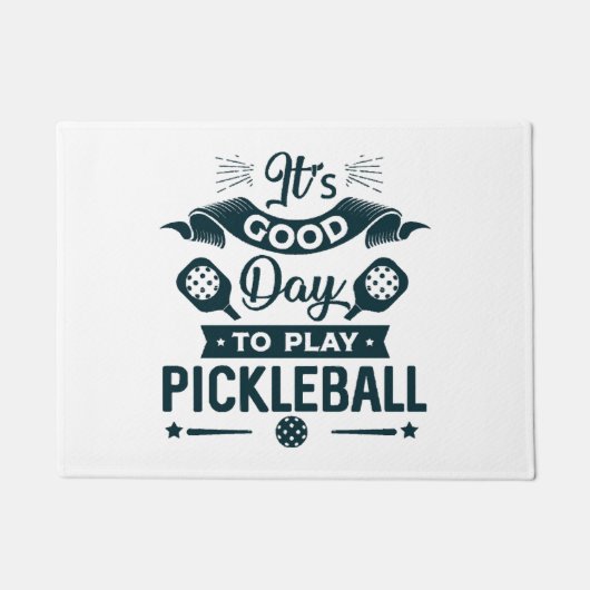 Een goede dag om Pickleball te spelen Deurmat (Voorkant)