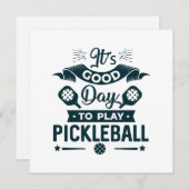 Een goede dag om Pickleball te spelen Kaart (Voorkant / Achterkant)