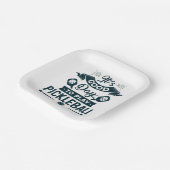 Een goede dag om Pickleball te spelen Papieren Bordje (Gebogen)