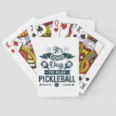 Een goede dag om Pickleball te spelen Pokerkaarten (Achterkant)