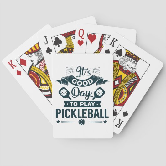 Een goede dag om Pickleball te spelen Pokerkaarten (Achterkant)