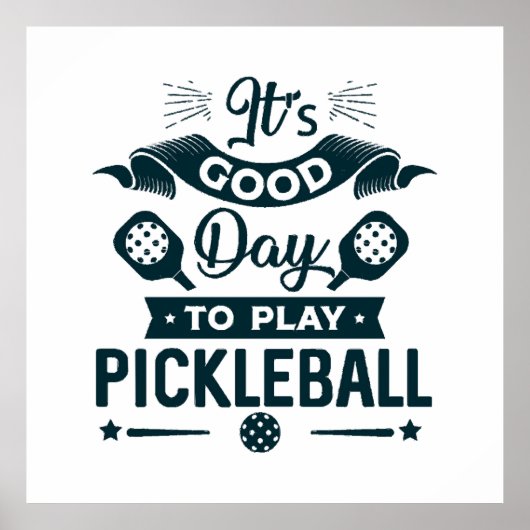 Een goede dag om Pickleball te spelen Poster (Voorkant)