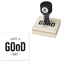 Een goede dag rubberstempel