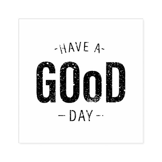 Een goede dag rubberstempel (Afrduk)