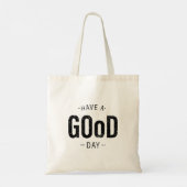 Een goede dag tote bag (Achterkant)