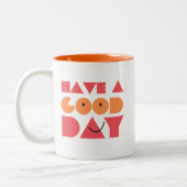 Een goede dag tweekleurige koffiemok (Links)