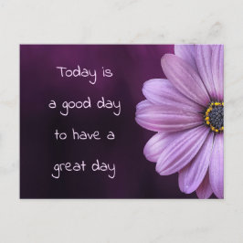 Een goede dag voor een geweldige dag / Floral Briefkaart