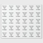 Een goede dokter wil mijn dochter bellen cadeaupapier (Vlak)