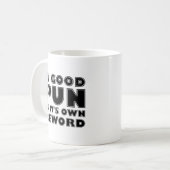 Een goede grap grapjesmok koffiemok (Voorkant links)