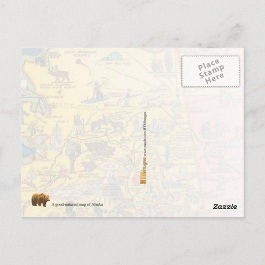 Een goede kaart van Alaska (Achterkant)