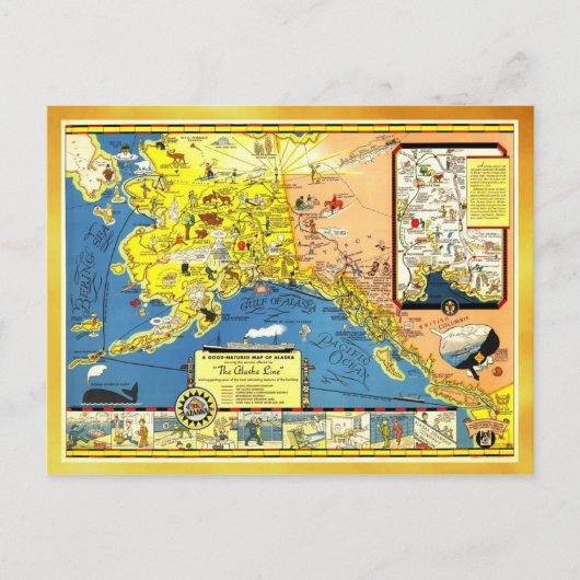 Een goede kaart van Alaska (Voorkant)