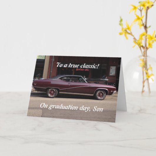 EEN GOEDE KLASSIEK, ZONDER UW AFSTUDEREN DAG KAART (Gele Bloem)