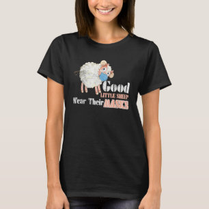 Een goede kleine schaap Draag hun maskerschaap die T-shirt
