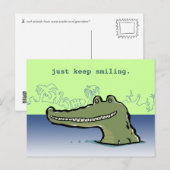 Een goede krokodil (aanpasbare woorden) briefkaart (Voorkant / Achterkant)