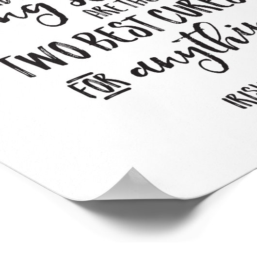 Een goede Laugh en een lange slaap zijn de beste k Poster (Hoek)