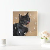 Een goede Lick Painterly Vierkante Klok (Huis)