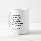 Een goede man grappige koffiemok (Voorkant links)