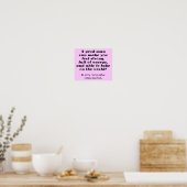 Een goede man Grappige koffieposter bord Poster (Keuken)