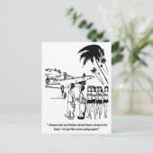 Een goede monteur, grappig, briefkaart (Staand voorkant)