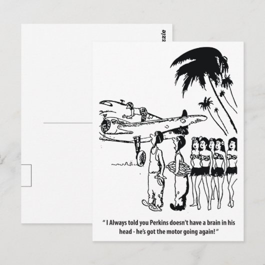 Een goede monteur, grappig, briefkaart (Voorkant / Achterkant)