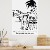 Een goede monteur, grappig,  poster (Keuken)