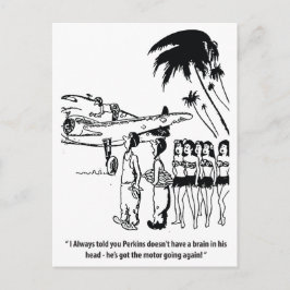 Een goede monteur, grappig, vintage briefkaart