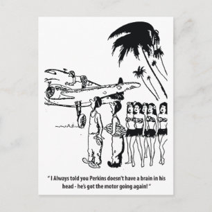 Een goede monteur, grappig, vintage briefkaart