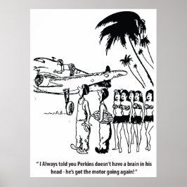 Een goede monteur, grappig, vintage poster