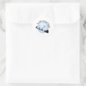 Een goede nacht ronde sticker (Tas)