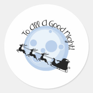 Een goede nacht ronde sticker