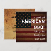 Een goede oude Amerikaanse BBQ! Kaart (Voorkant / Achterkant)