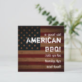 Een goede oude Amerikaanse BBQ! Kaart (Staand voorkant)
