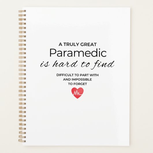 Een goede paramedicus is moeilijk te vinden planner (Voorkant)