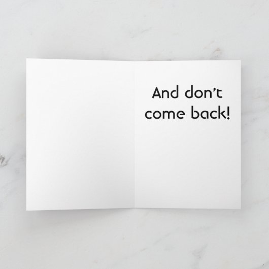 Een goede reis! Kaart (Binnen)