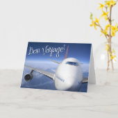 Een goede reis! (vliegtuig) kaart (Gele Bloem)