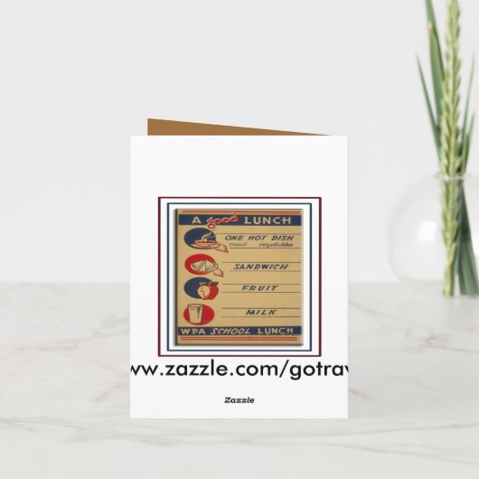Een goede schoollunch kaart (Achterkant)