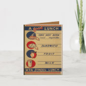 Een goede schoollunch kaart (Voorkant)